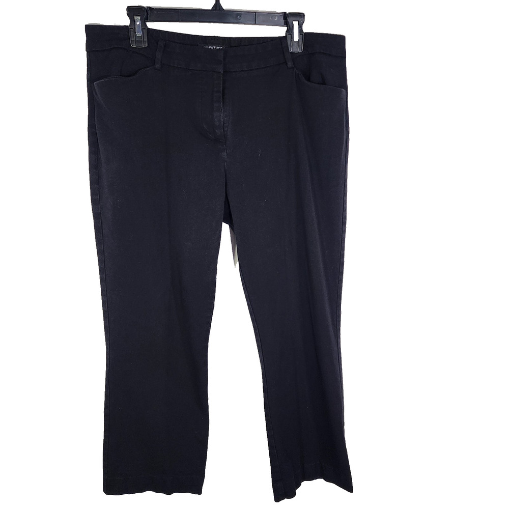 41 Hawthorn Womens Bethany Bootcut Pant Size 14 Black Onyx Work Career Office